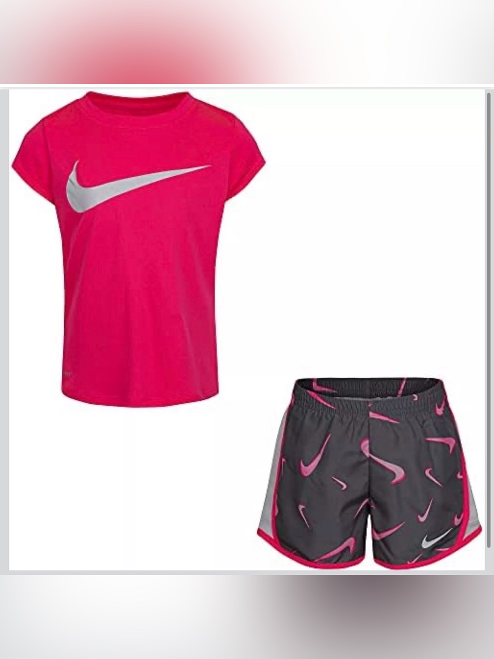 Nike Baby Girls Graphic T-shirt and Shorts 2-piece Set